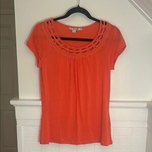 Boden Orange Blouse size 6